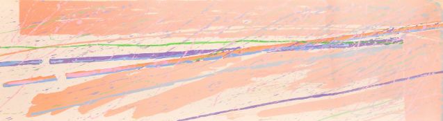 Tom Holland (b. 1936), 'Berkely', screenprint with collage, signed and inscribed and dated 1972 in