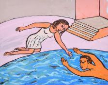 Eileen Cooper (b. 1953), 'Return', silkscreen, signed, dated 2007, inscribed and numbered 20/50 in