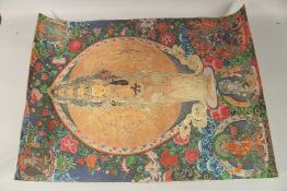 A TIBETAN THANGKA.