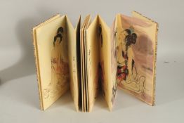 A CHINESE WATERCOLOUR PAINTING BOOK.