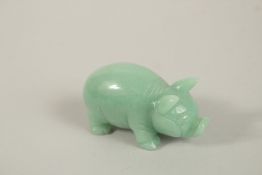 A JADE PIG.