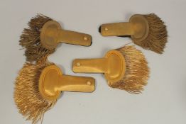 TWO PAIRS OF GOLD EPAULETTES, 2ND REPUBLIC OFFICER, in a red box.