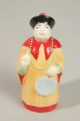 A ROYAL WORCESTER CANDLE SNUFFER, Chinese man, No. 306 of 500.