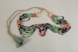 A BEAD NECKLACE.