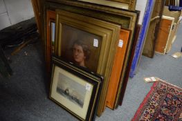 Various paintings and prints.