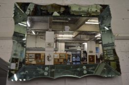 A decorative mirror.