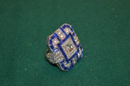 A highly decorative over sized dress ring.