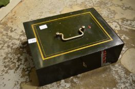A strong box.