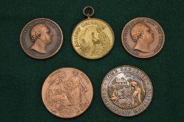 Five gardening medallions.