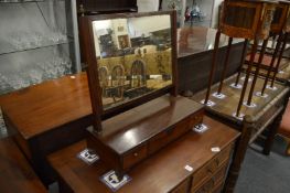 A 19th century mahogany dressing table mirror.