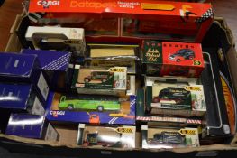 A boxed Corgi Datapost Despatch Centre model set and numerous other models, all boxed.