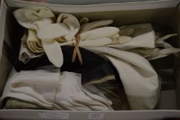 Ladies leather and other gloves.