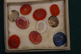 A collection of intaglio's.