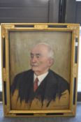 An oil sketch portrait of an elderly gentleman, signed and dated '61.