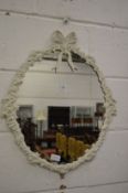 A decorative wall mirror.