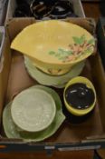 A collection of Carlton ware leaf shaped china.