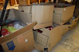 A quantity of Christmas decorations.