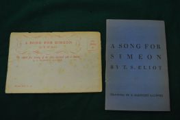 T S Eliot, A Song for Simeon.