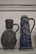 Two German stoneware jugs.