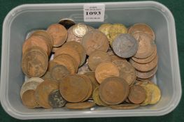 A quantity of coins.