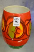 A Poole pottery Delphis vase shape no: 83.