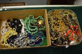 A quantity of decorative necklaces.