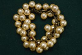 A bead necklace.