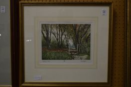 Mark Spain, Autumn walk and bridle path, limited edition prints, a pair.
