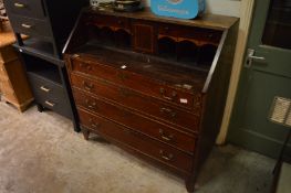 Georgian mahogany bureau (faults).