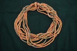 An African bead necklace.