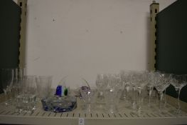 Stuart and other glassware.