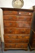 A good 18th century walnut chest on chest.
