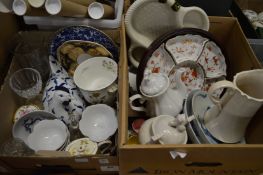 Decorative and household china and glass.