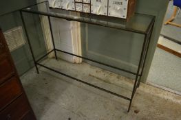 A console table.