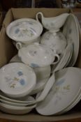 A quantity of Wedgwood Ice Rose dinnerware.