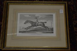 A pair of early engravings depicting horse racing.