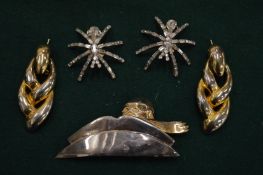 Butler & Wilson spider earrings and other items.