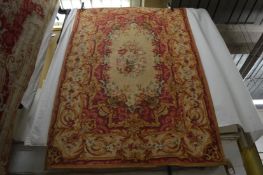A French Aubusson style tapestry wall hanging, 167cm x 112cm.