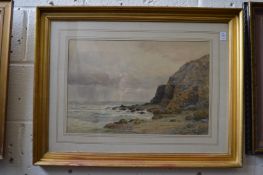 Alfred Powell, coastal landscape, watercolour, signed and another picture.