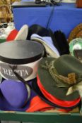 A good collection of ladies felt and other hats by Herbert Johnson, Peter Bettley, Christys etc.