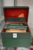 A Rolex wristwatch box and outer card box.