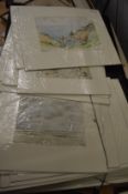 Buchanan, large quantity of unframed watercolours.