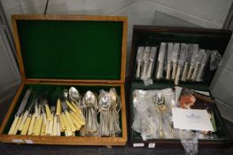 Canteen of cutlery and other flatware.