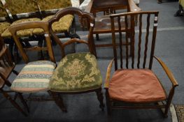 Three various chairs.