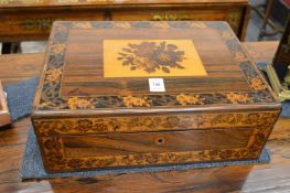 A good Victorian Tumbridge ware writing slope.