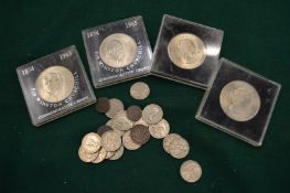 Various coins.