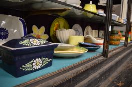 Quantity of colourful and decorative mid century and later china by Shelley Crown Ducal and other