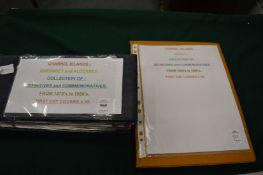 Two albums containing Channel Islands Guernsey and Alderney first day covers 1970's - 1980's.