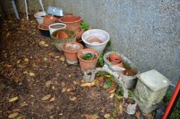 A quantity of plant pots etc.