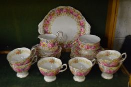 A Royal Albert Serena six place tea service.